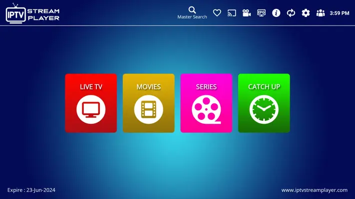 IPTV Stream Player android App screenshot 1